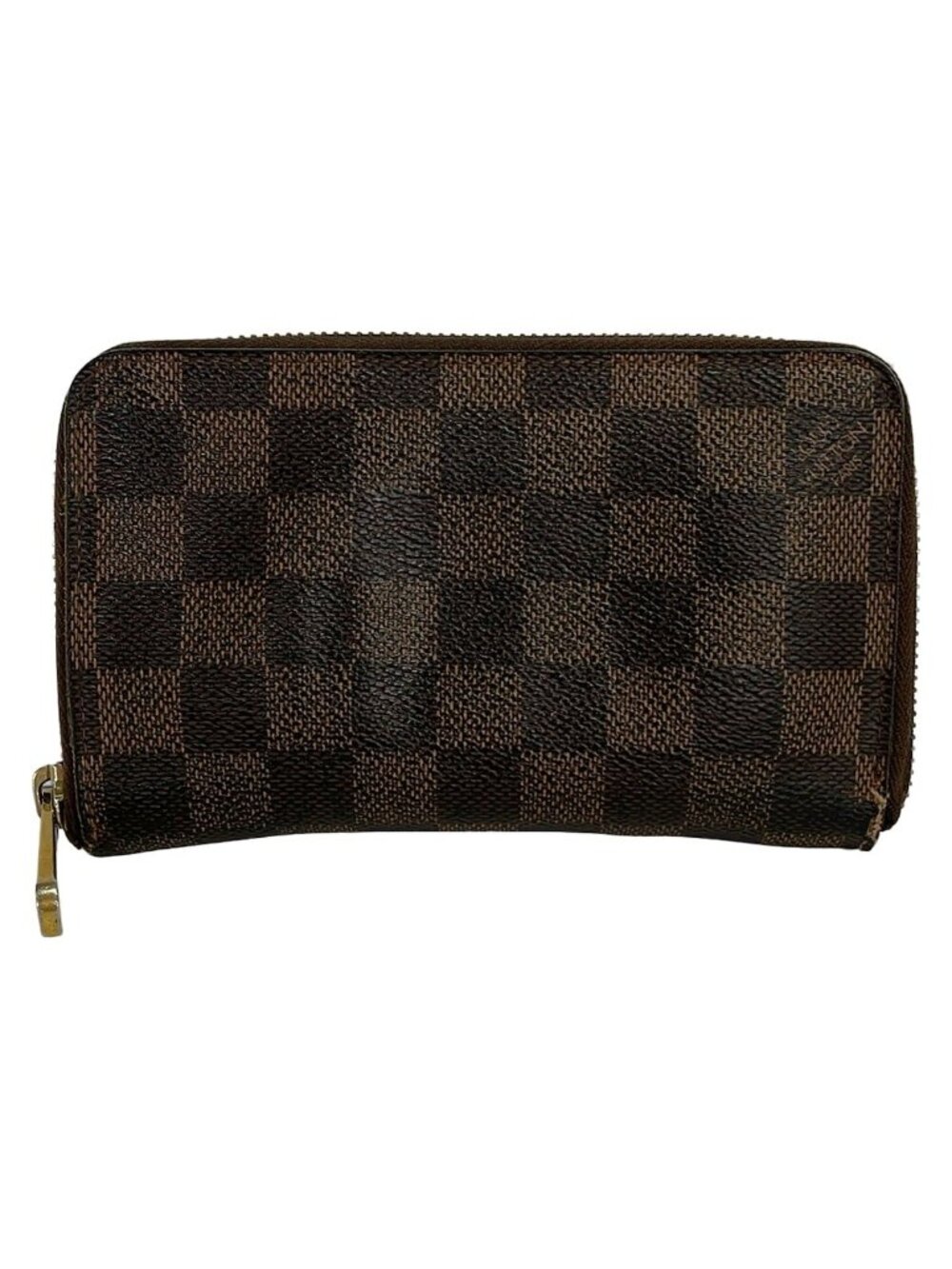 Louis Vuitton Bifold Wallet Damier Zippy Compact Ebene Initial